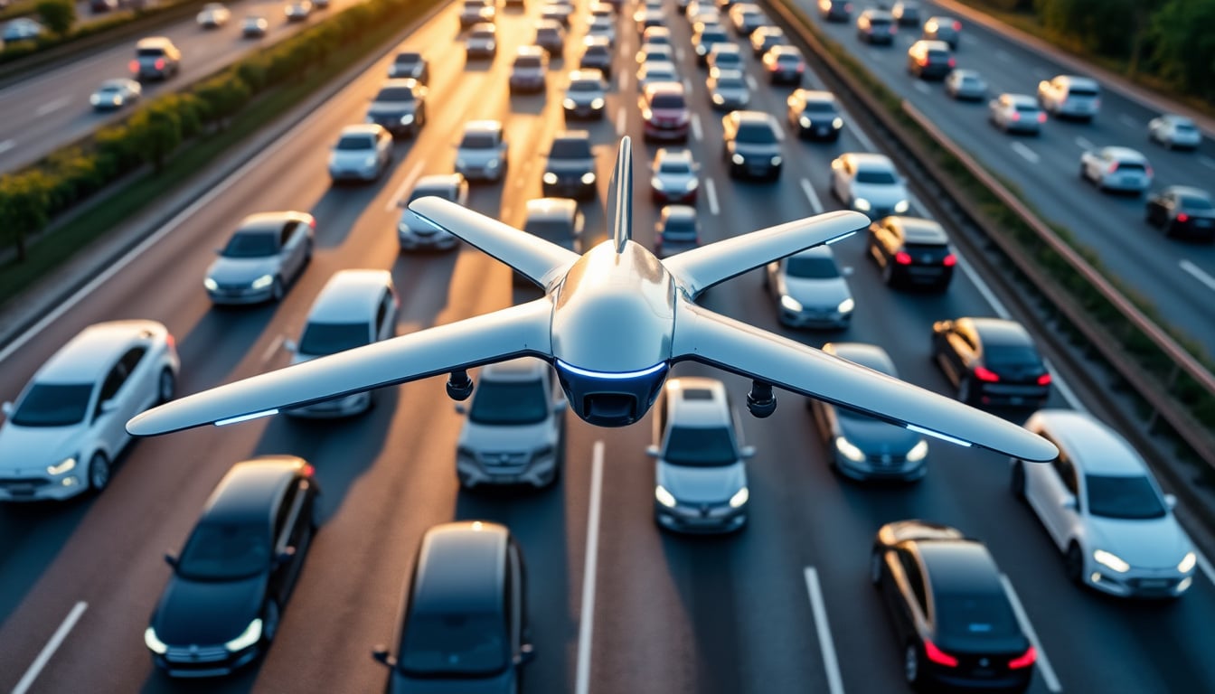 découvrez comment les drones de livraison révolutionnent la logistique en contournant les embouteillages routiers pour une livraison rapide et efficace.