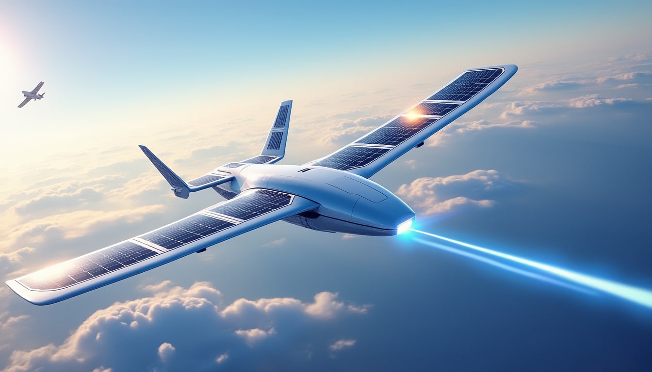 découvrez comment optimiser le drone solaire grâce à une surface d'aile adaptée et des techniques de recharge en vol pour maximiser son efficacité et autonomie.
