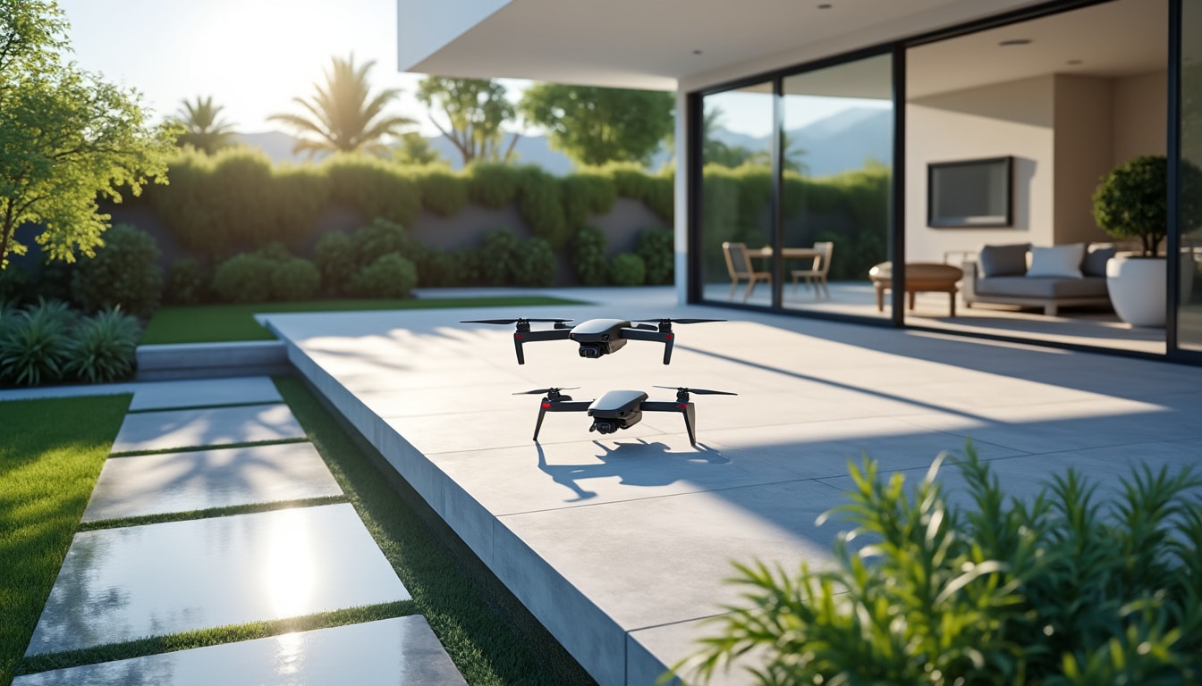 découvrez comment le drone révolutionne l'immobilier en permettant de visualiser l'ensoleillement d'une future terrasse pour optimiser votre projet d'aménagement extérieur.