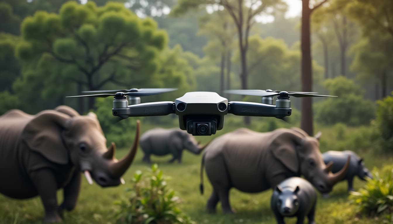 découvrez comment l'intelligence artificielle embarquée dans les drones permet de reconnaître et protéger efficacement les espèces animales menacées.